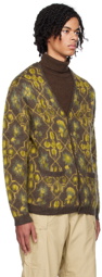 BEAMS PLUS Brown Botanical Cardigan