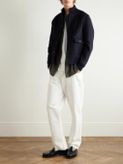 Valstar - Virgin Wool Bomber Jacket - Blue