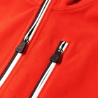 Moncler Grenoble Men's Tricolour Half Zip Fleece in Red