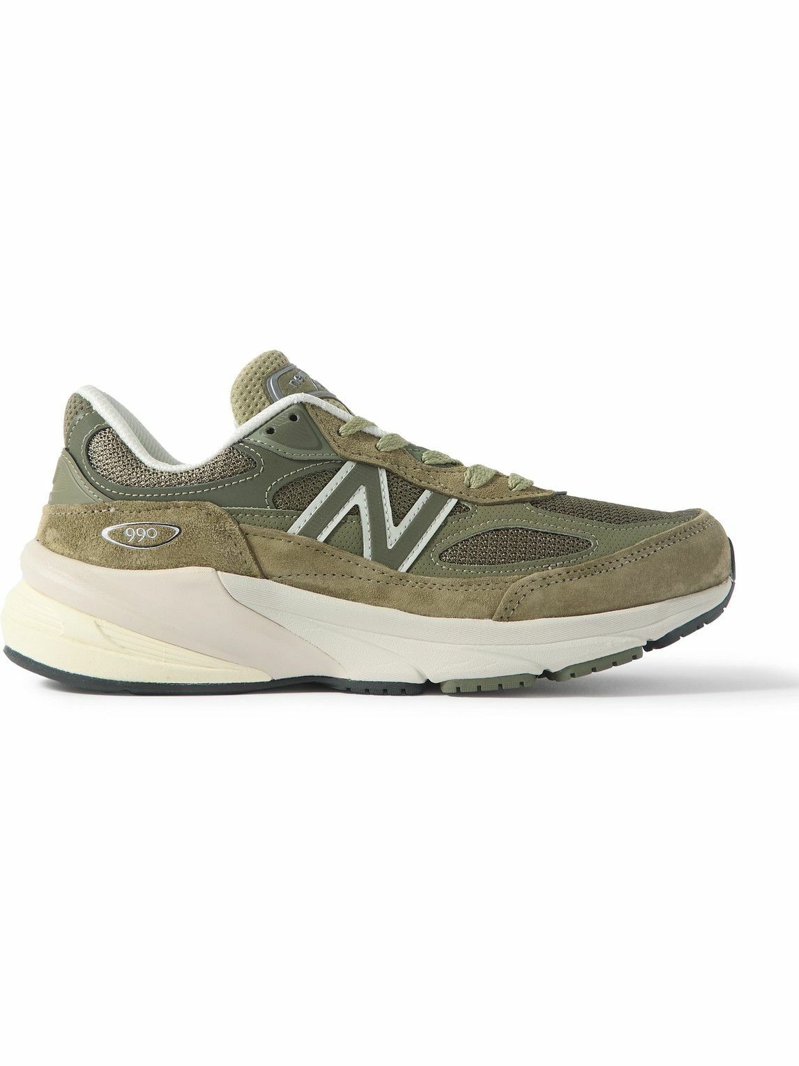 New Balance - 990v6 Leather-Trimmed Suede and Mesh Sneakers
