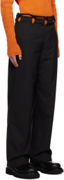 Dion Lee SSENSE Exclusive Black Rope Trousers