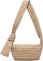 ISSEY MIYAKE Beige Linear Knit 58 Bag