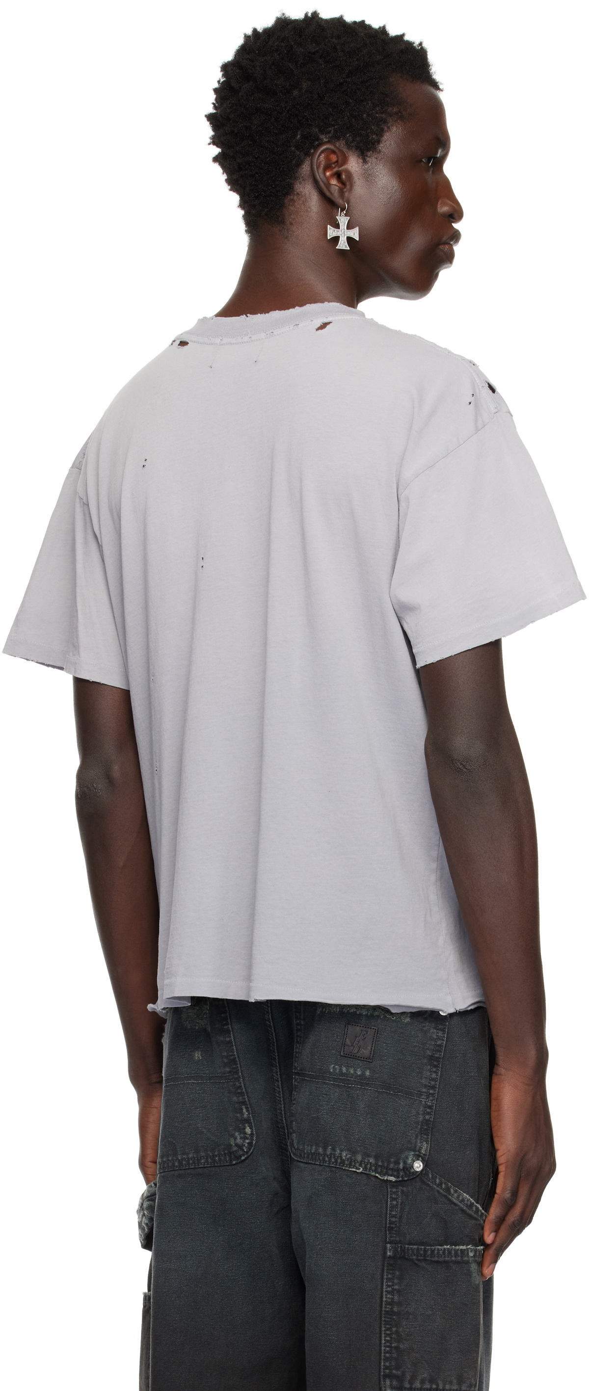 Enfants Riches Déprimés Gray Checkered Fan Zine T-shirt Enfants