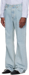 Valentino Blue 5 Pocket Flare Jeans