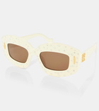 Loewe Screen embellished square sunglasses