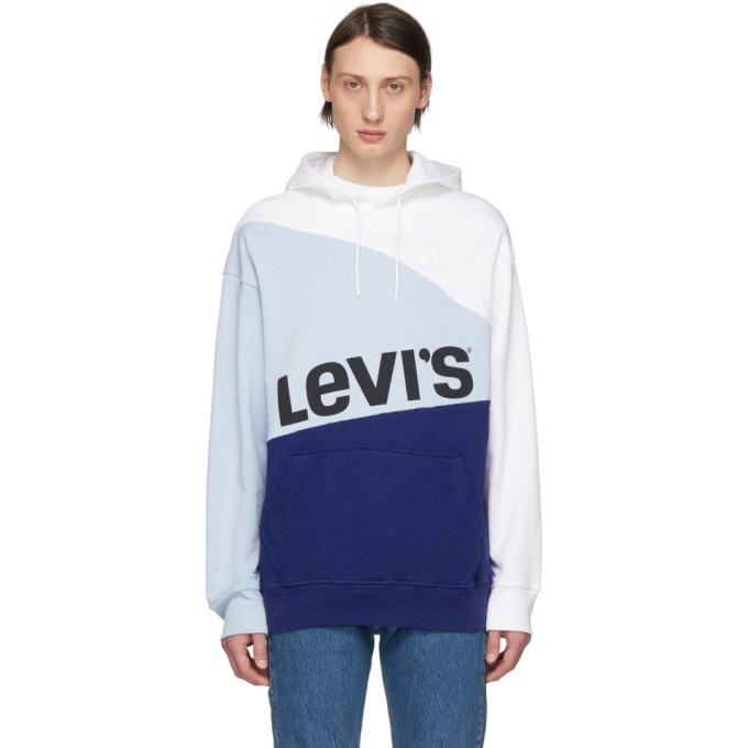 Photo: Levis Blue and White Crooked Hoodie