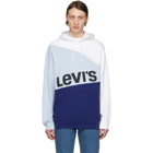 Levis Blue and White Crooked Hoodie