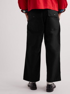 Beams Plus - Wide-Leg Cotton Trousers - Black