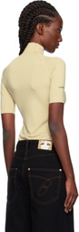 Pushbutton Yellow 'Security' Pocket Top