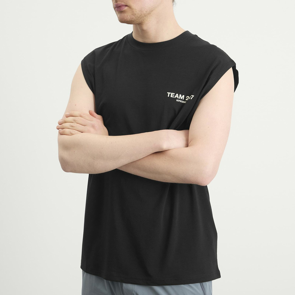 Represent 247 Men's Represent Team 247 Oversized Tank in Jet Black