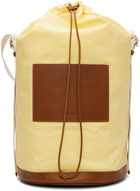 Jil Sander Yellow Drawstring Shoulder Pouch