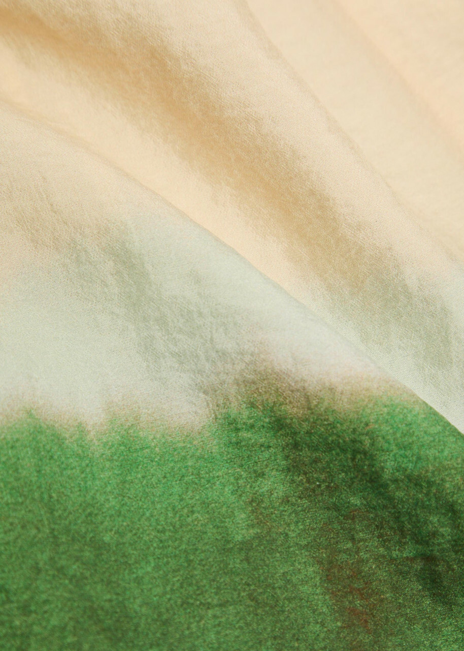 Vince Dip-dye Woven top Cream
