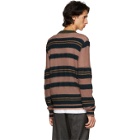 Marni Pink and Navy Striped Sweater