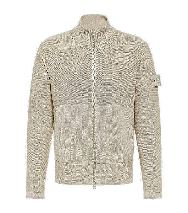 Photo: Stone Island Compass cotton and cashmere zip-up sweater