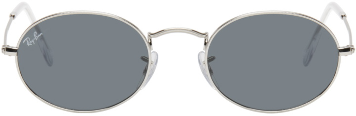 Photo: Ray-Ban Silver Oval Sunglasses