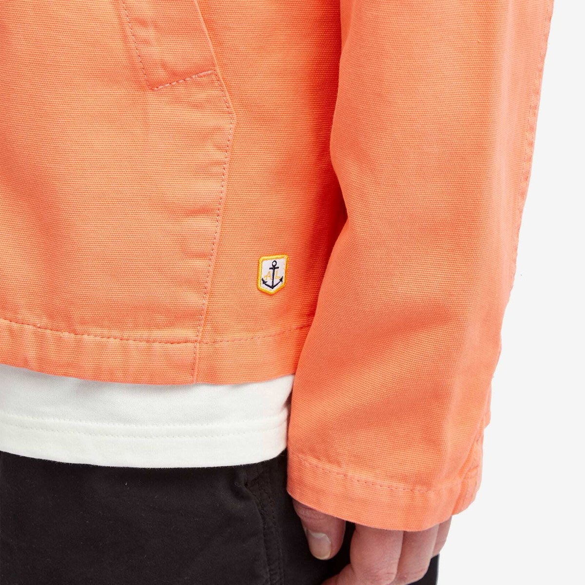 Armor-Lux Men's Fisherman Chore Jacket in Coral Armor Lux
