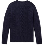 Howlin' - Supercult Cable-Knit Virgin Wool Sweater - Blue