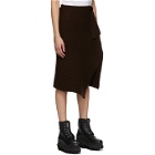 Sacai Brown Wool Skirt