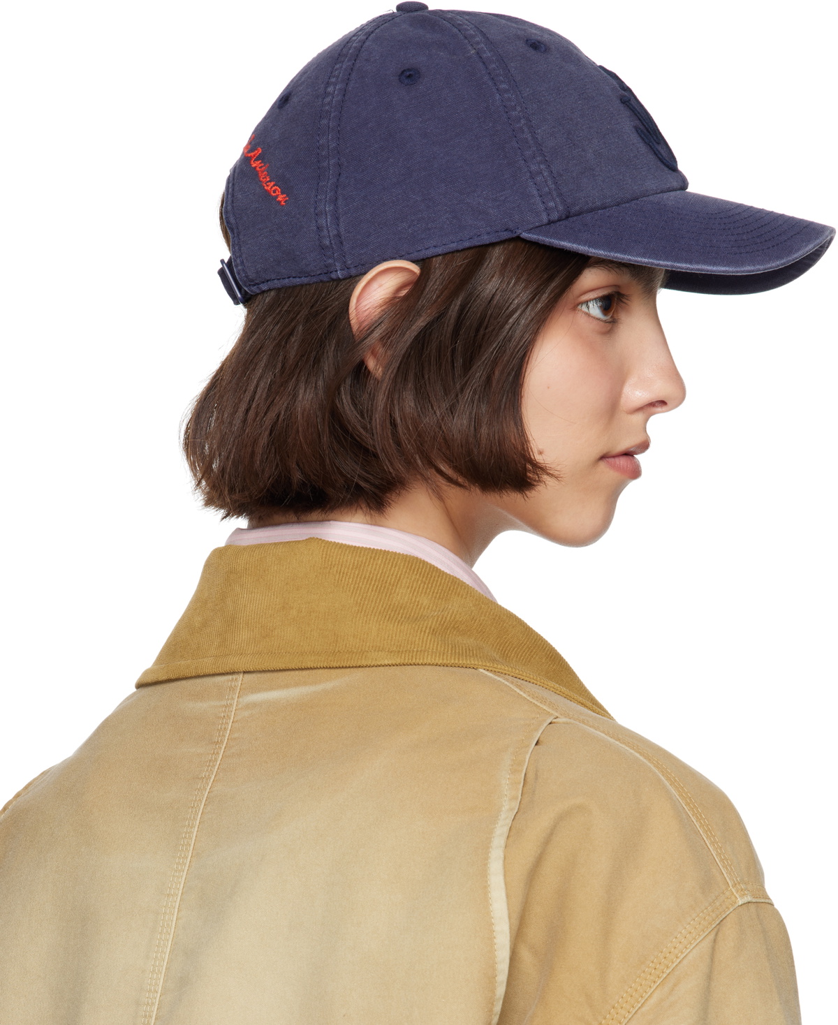 JW Anderson Navy Anchor Logo Baseball Cap