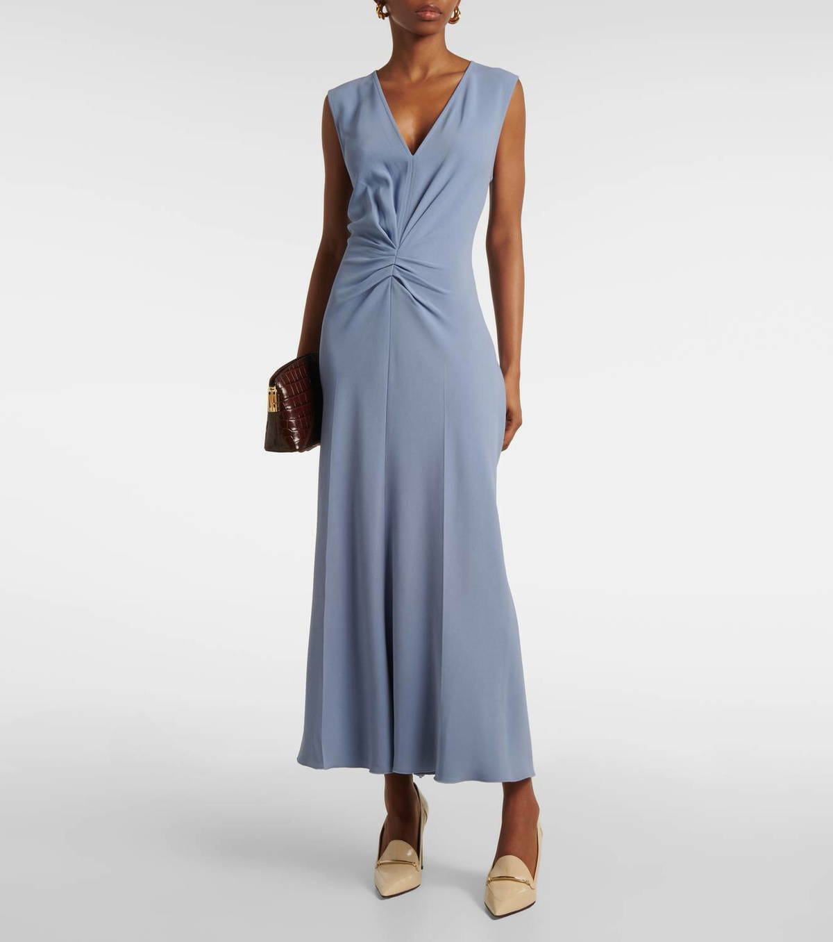 slim fit dress slacks Gathered Waist Gown main image 0
