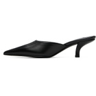 TOTEME Black Sharp Nappa Mule Heels