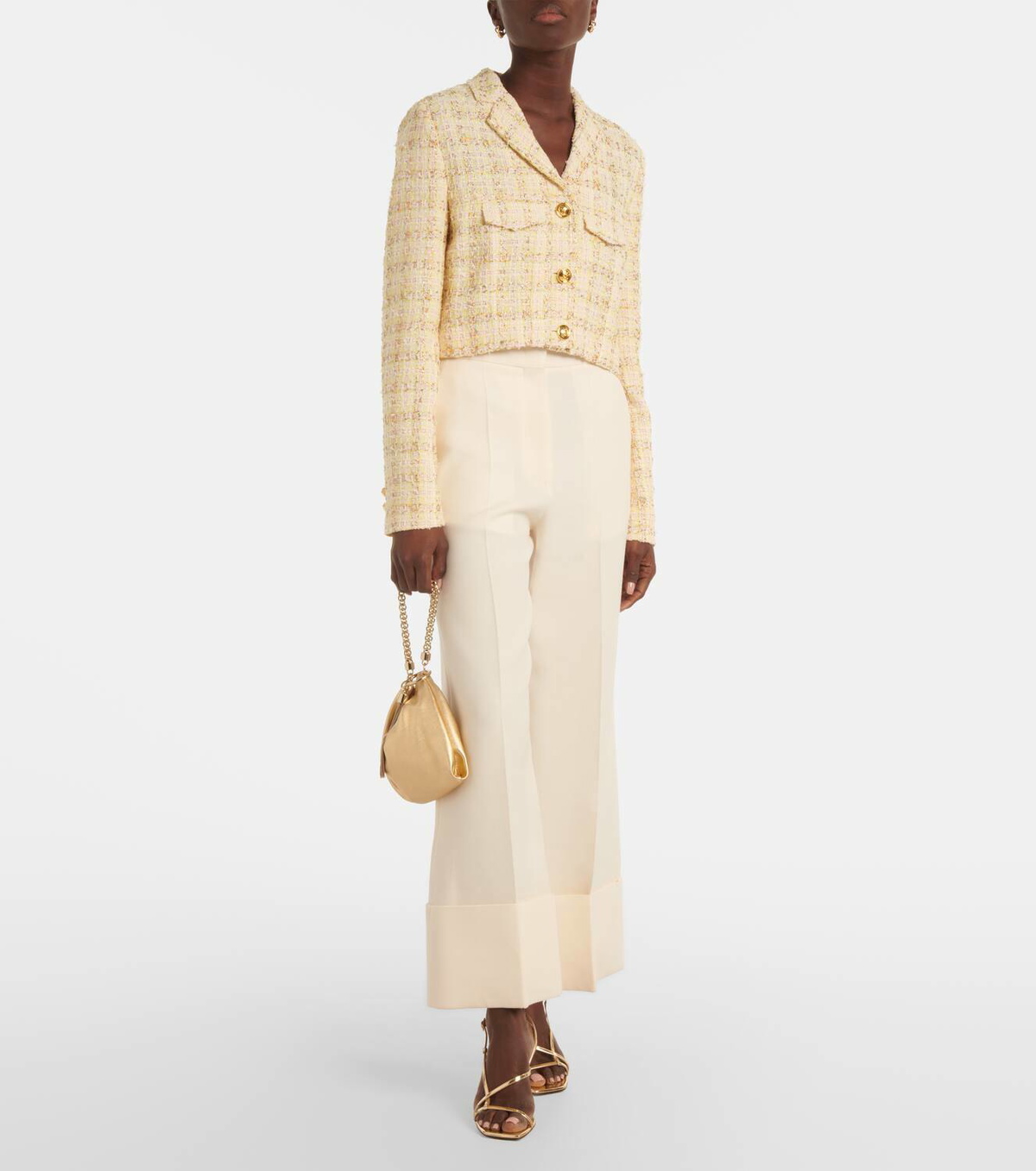 Giambattista Valli Checked cotton-blend jacket
