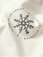 Brunello Cucinelli - Logo-Print Stretch-Silk Ski Base Layer - White