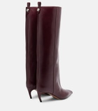 The Attico Lea 90 leather knee-high boots