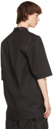 Rick Owens Black Faun Three-Quarter Shirt