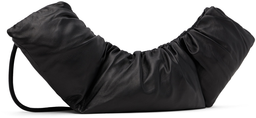 AMOMENTO Black Shirring Bag AMOMENTO
