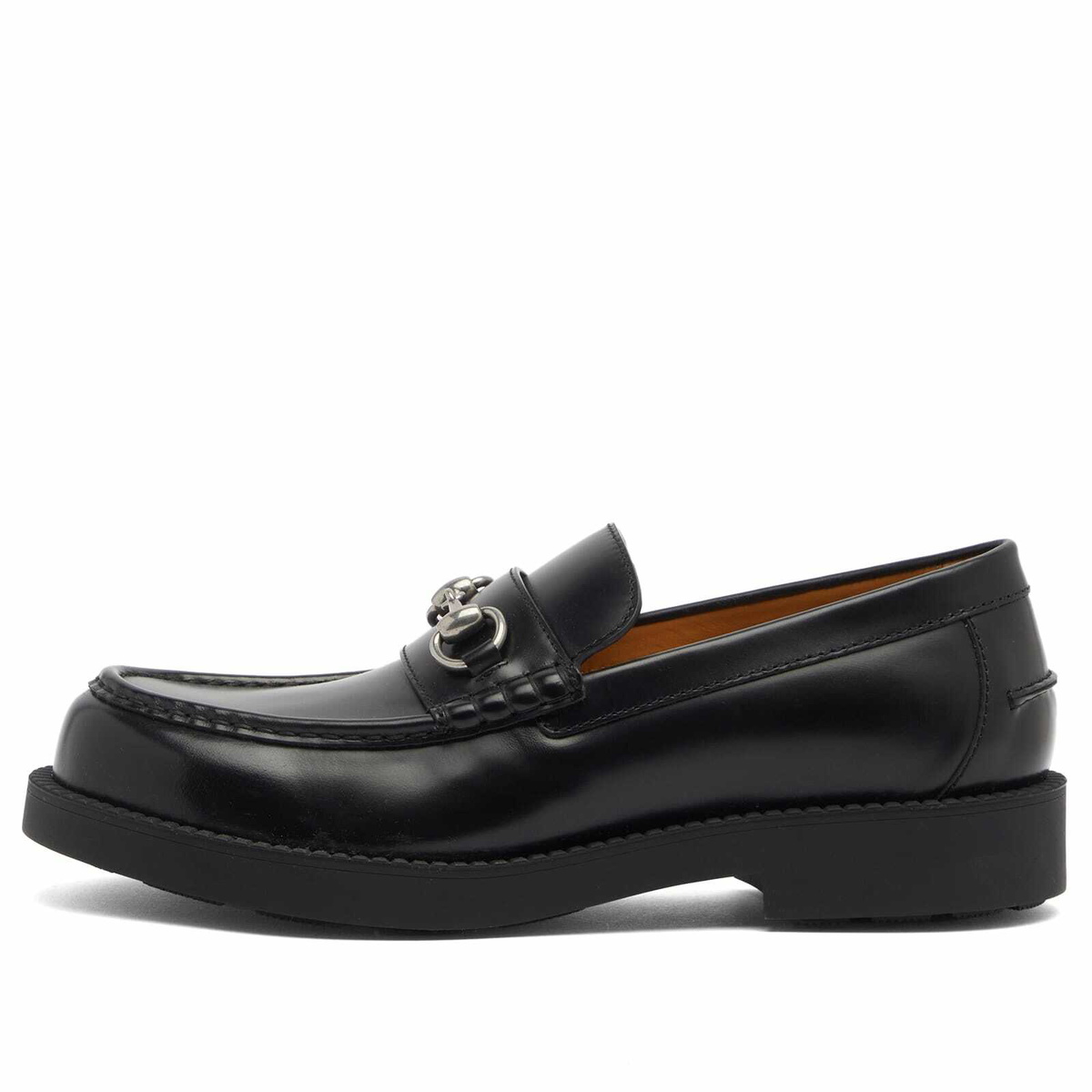 Gucci Horsebit Loafers Black Men 11 D Leather Snafflebit Gucci Calfskin Hebron Horse Bit Loafer Moccasins in Black  main image 3