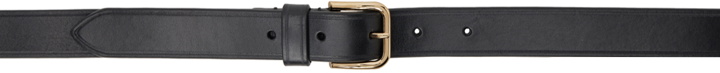 Photo: Dries Van Noten Black Leather Belt