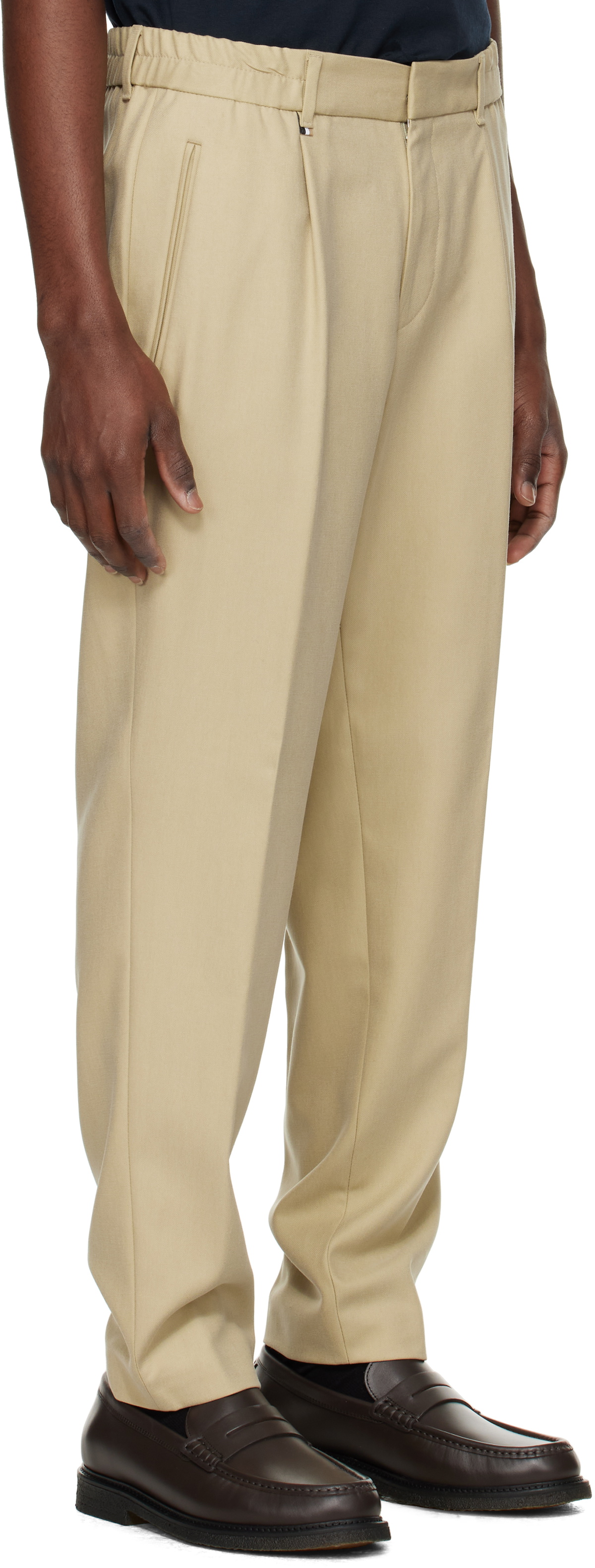 Pleated Trousers Light Beige