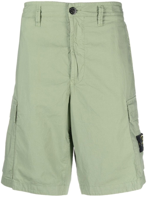 Photo: STONE ISLAND - Logo Cotton Shorts