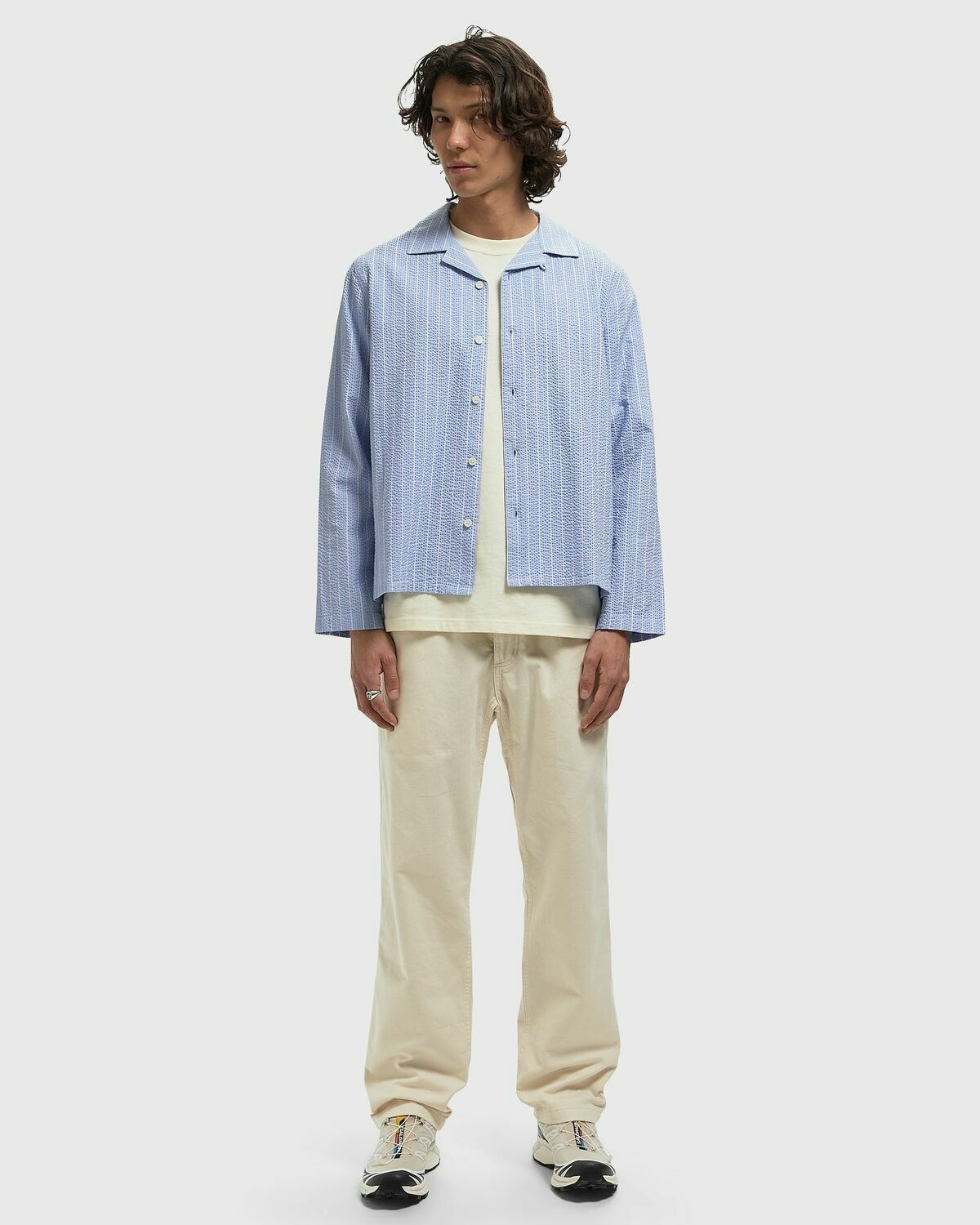 COREY LS SHIRT SEERSUCKER STRIPE