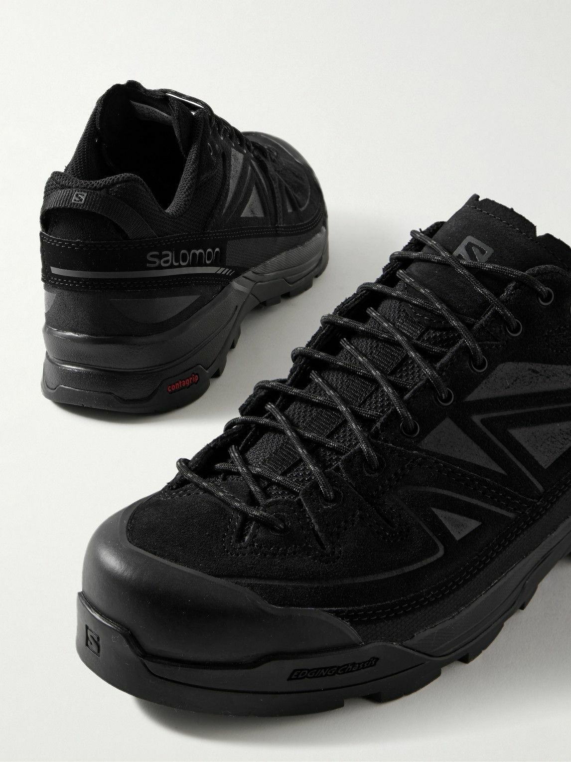Salomon - X-ALP LTR Mesh and Suede Sneakers - Black Salomon