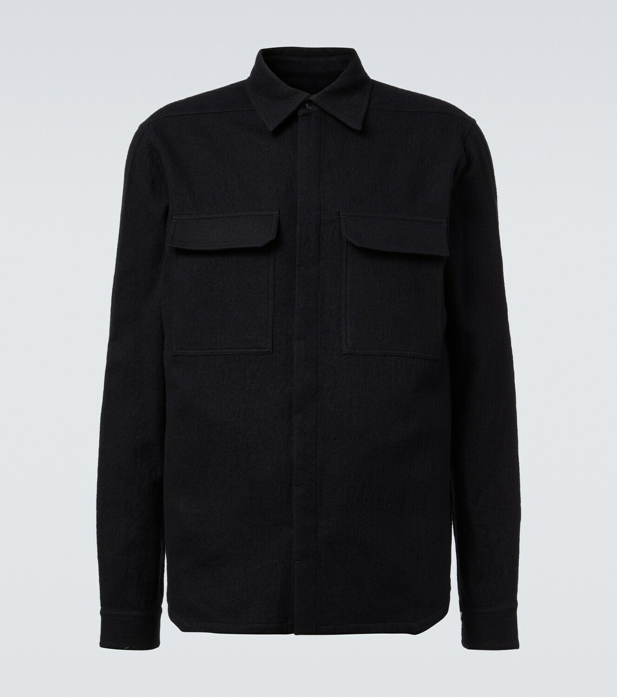 Rick Owens Work cotton and wool flannel shirt