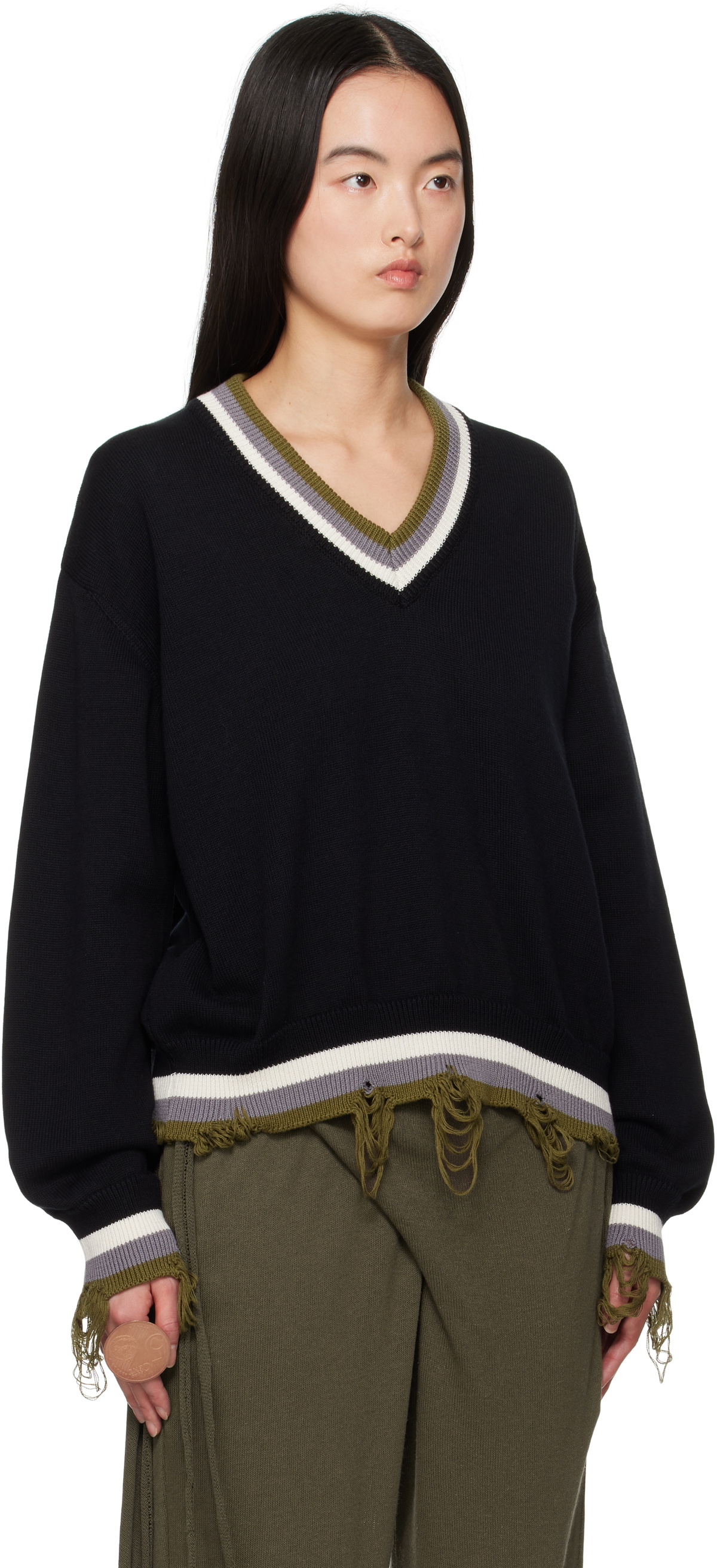 Ottolinger Black Oversized Sweater