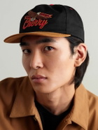 Cherry Los Angeles - Logo-Embroidered Cotton-Twill and Suede Baseball Cap