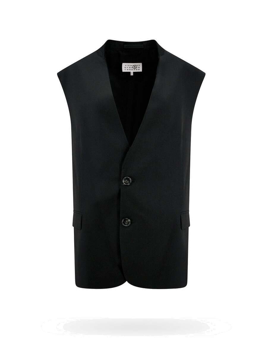 Mm6 Maison Margiela Vest Black Womens MM6 Maison Margiela