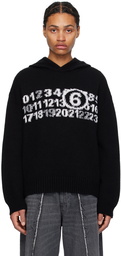 MM6 Maison Margiela Black Jacquard Hoodie