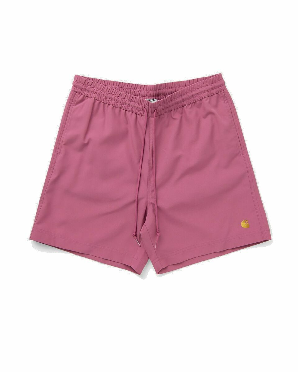 Photo: Carhartt Wip Chase Swim Trunks Pink - Mens - Casual Shorts
