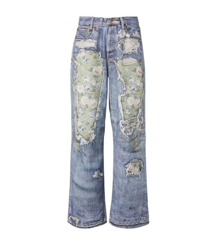 Photo: Acne Studios 1981 trompe l’œil wide-leg jeans