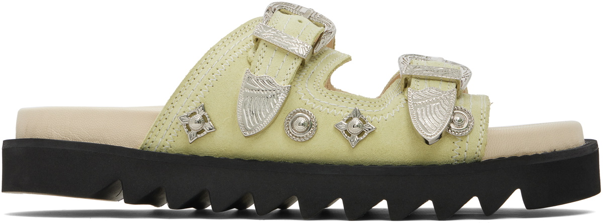 Toga Virilis Beige Suede Sandals