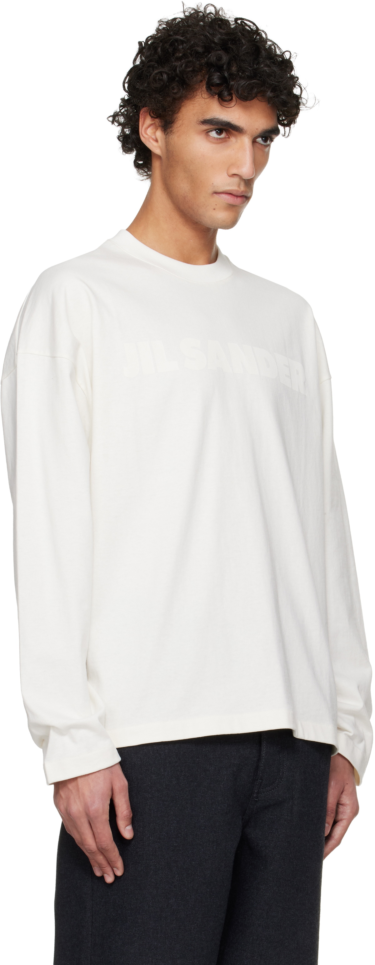 Jil Sander White Logo T-shirt Jil Sander