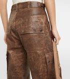 Dodo Bar Or Arianna leather cargo pants