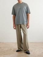 Acne Studios - Logo-Print Cotton-Jersey T-Shirt - Gray