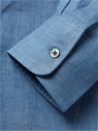 Emma Willis - Slim-Fit Linen Polo Shirt - Blue