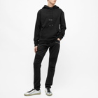 Saint Laurent Men's Archive Logo Hoody in Black