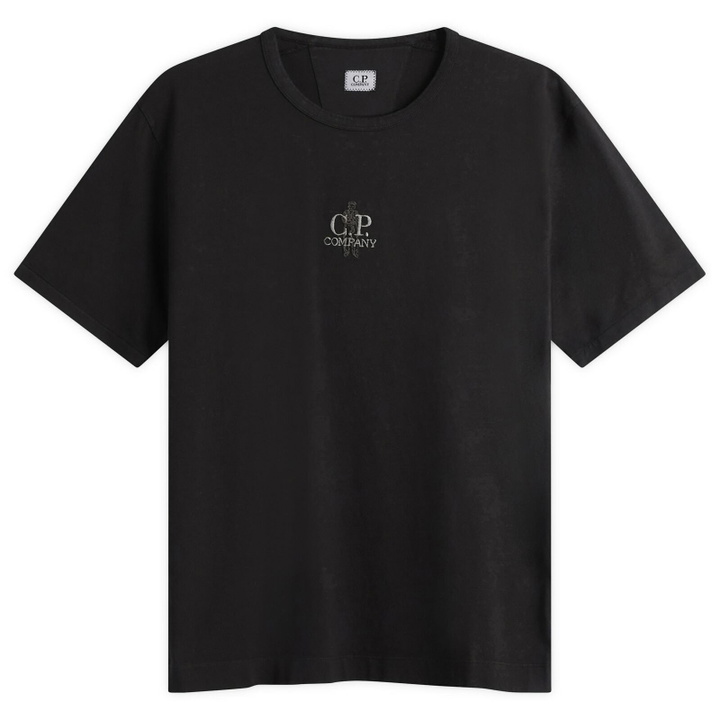 Photo: C.P. Company Men's Embroidered Sailor 1020 T-Shirt in Black
